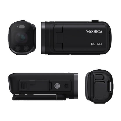 Yashica Journey Pocket 4K Camcorder Retro Vlogging Camera Swivel Screen 3x Optical Zoom