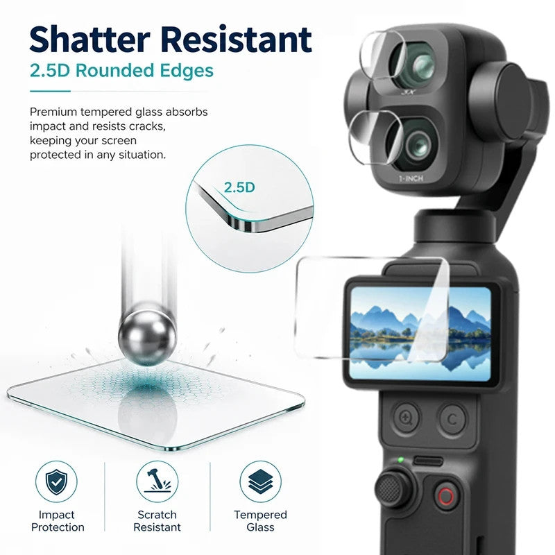 DJI Osmo Pocket 4p 4 Pro AR Tempered Glass Screen Protector