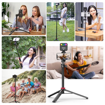Ulanzi MT-44 Extendable Vlog Selfe Stick Tripod 2502B for Smartphone Camera