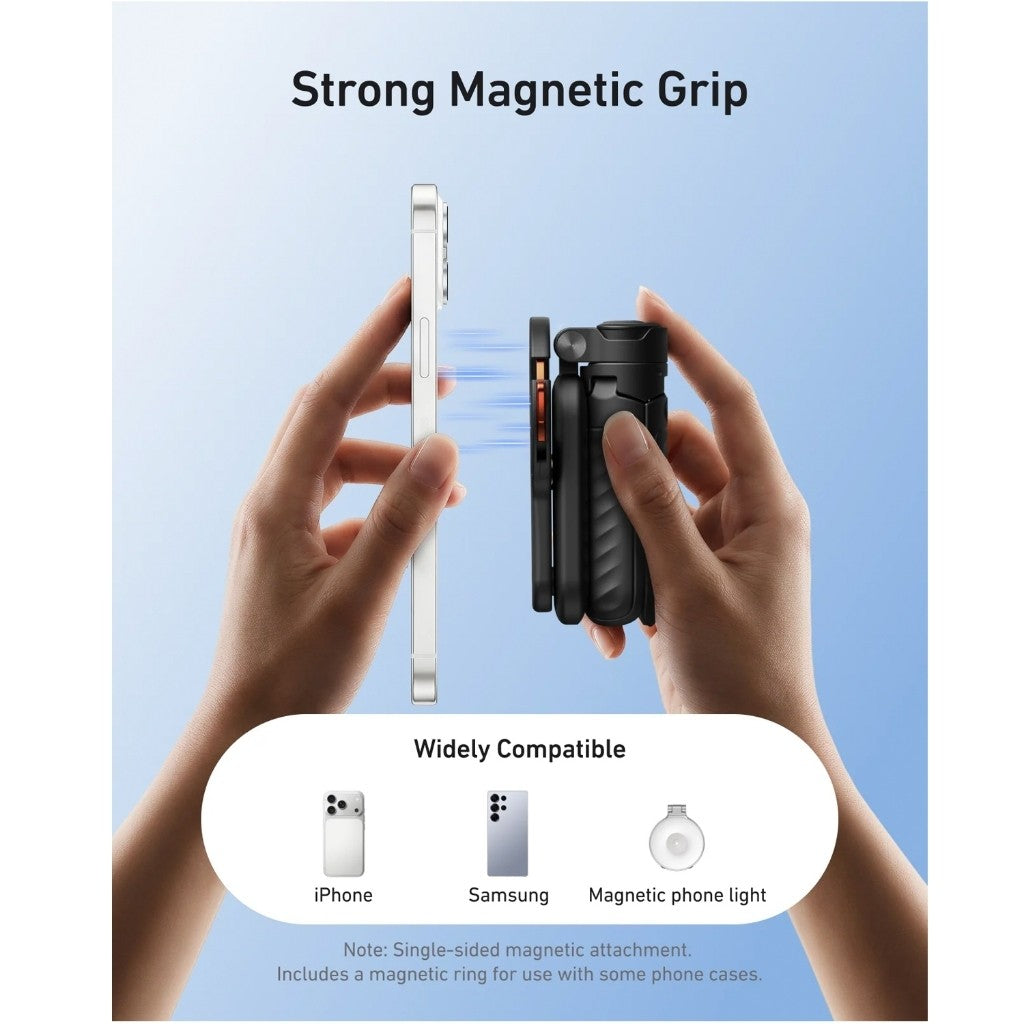 Telesin 4-in-1 Magnetic Selfie Stick with Carabiner