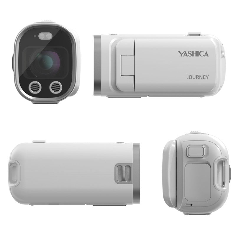 Yashica Journey Pocket 4K Camcorder Retro Vlogging Camera Swivel Screen 3x Optical Zoom