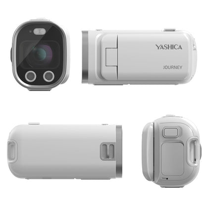 Yashica Journey Pocket 4K Camcorder Retro Vlogging Camera Swivel Screen 3x Optical Zoom