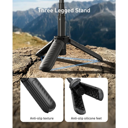 Telesin 4-in-1 Magnetic Selfie Stick with Carabiner