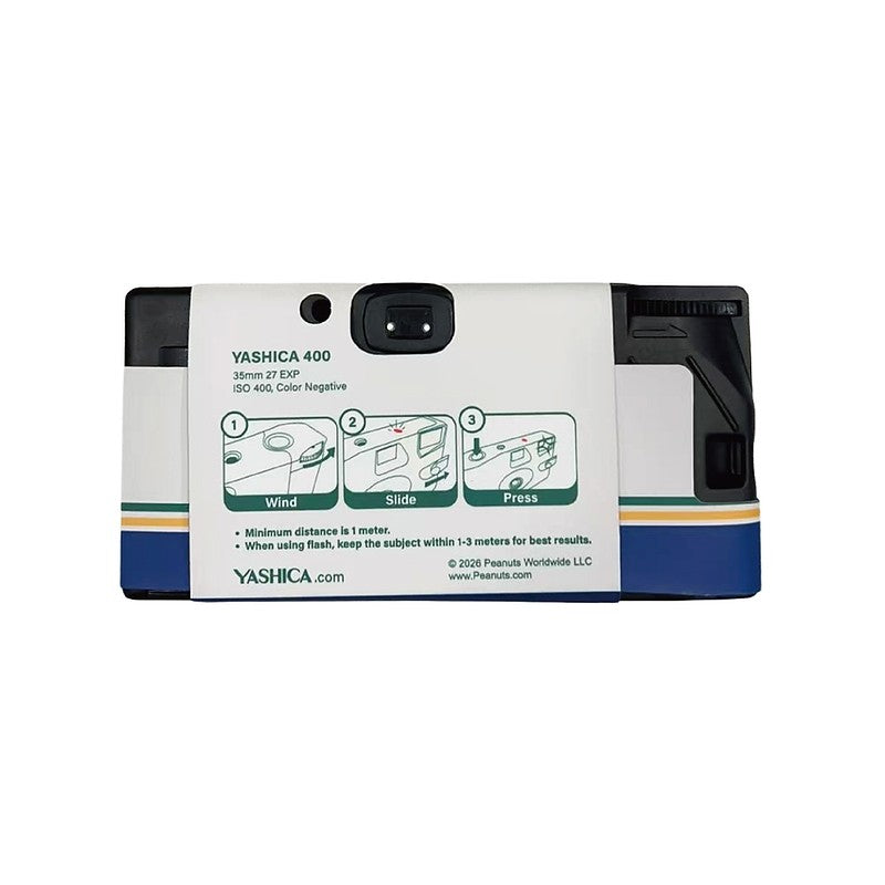YASHICA Peanuts Blue Sky Snoopy Squad 35mm Single Use Film Disposable Camera