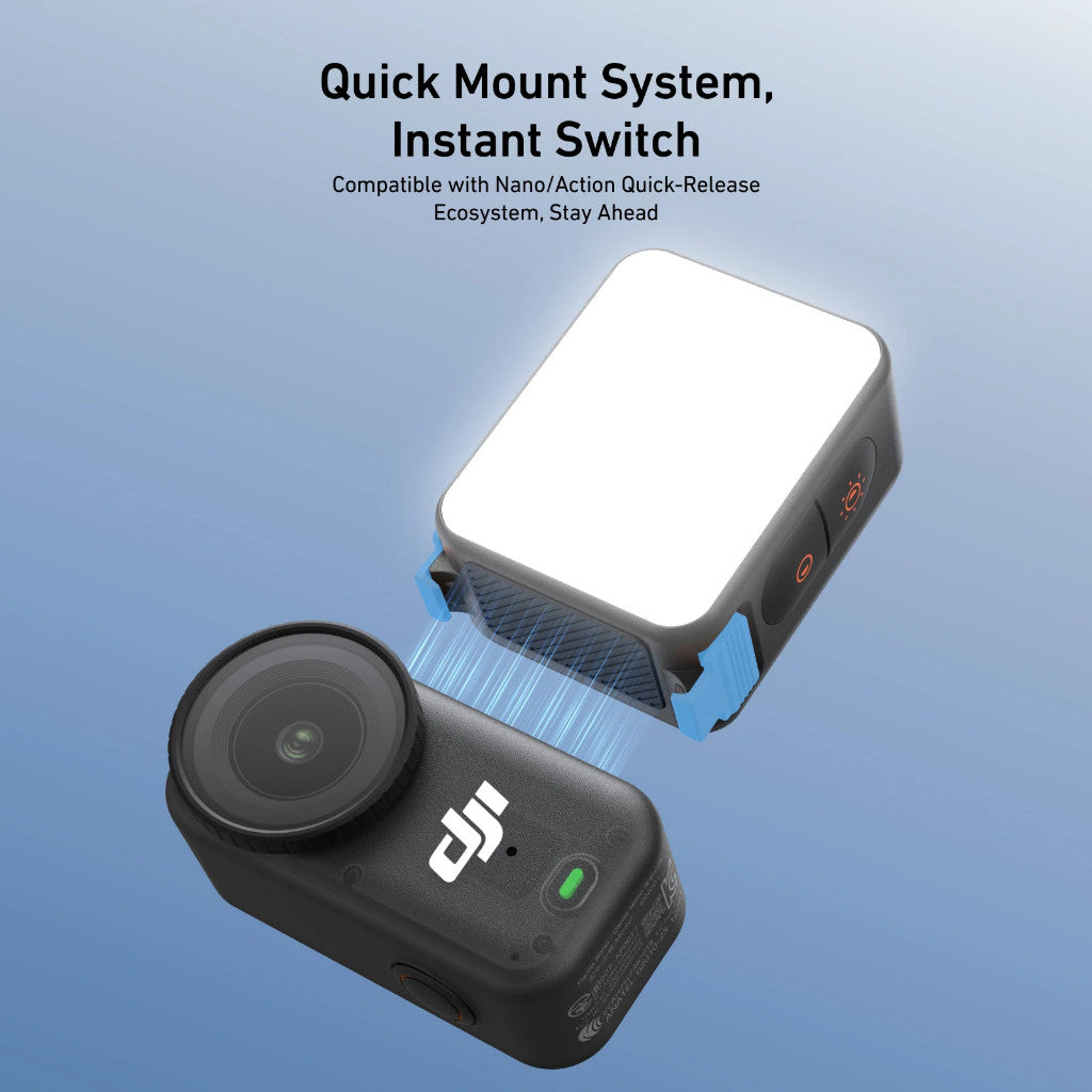 TELESIN DJI Osmo Nano Action 6 Magnetic Quick Release Fill Light LED
