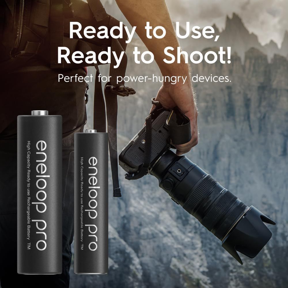 Panasonic eneloop pro AA Ni-MH Rechargeable Batteries