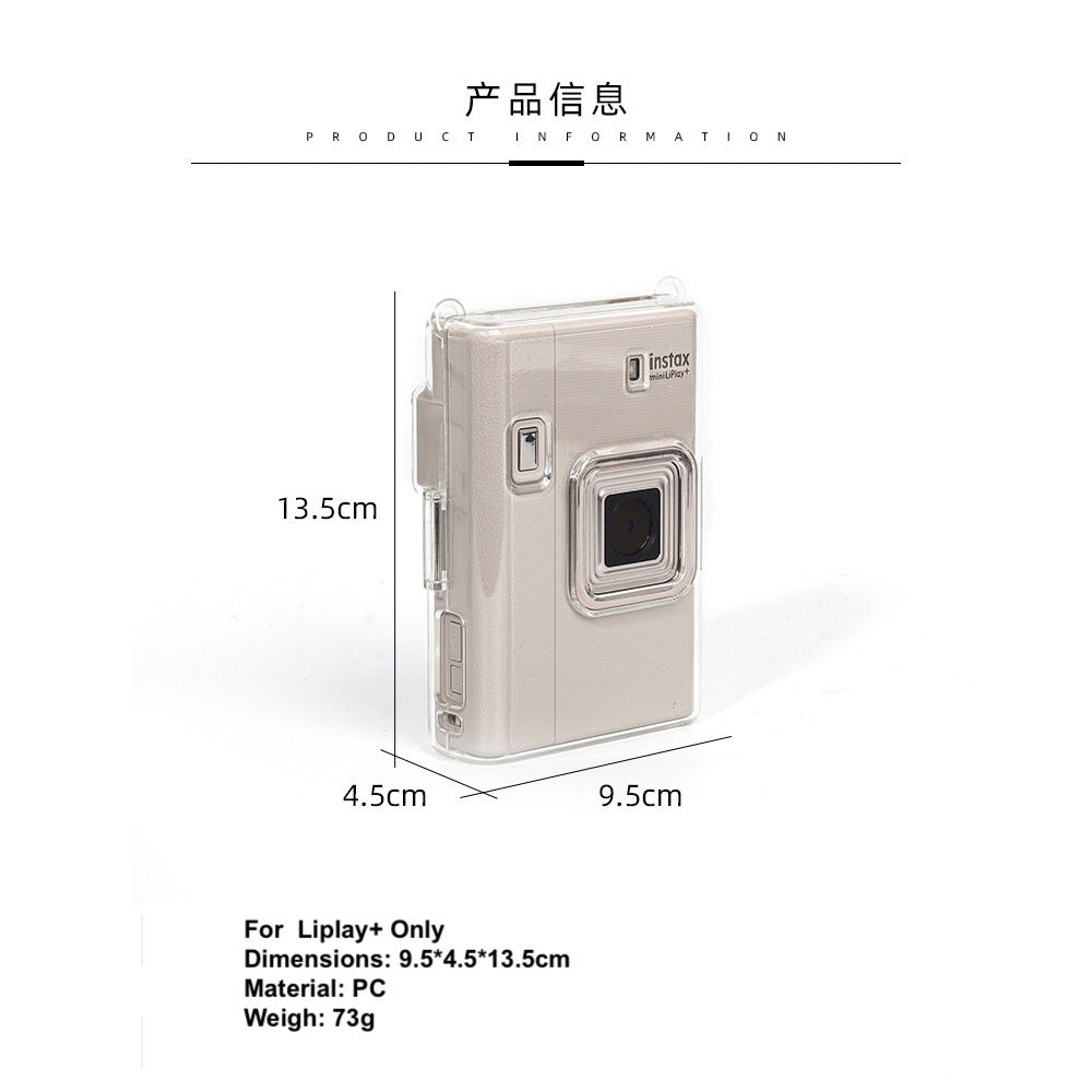 Fujifilm Instax Mini Liplay+ Clear Case Hard PC Protective Case Compatible for Instax Mini Liplay+