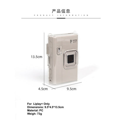 Fujifilm Instax Mini Liplay+ Clear Case Hard PC Protective Case Compatible for Instax Mini Liplay+