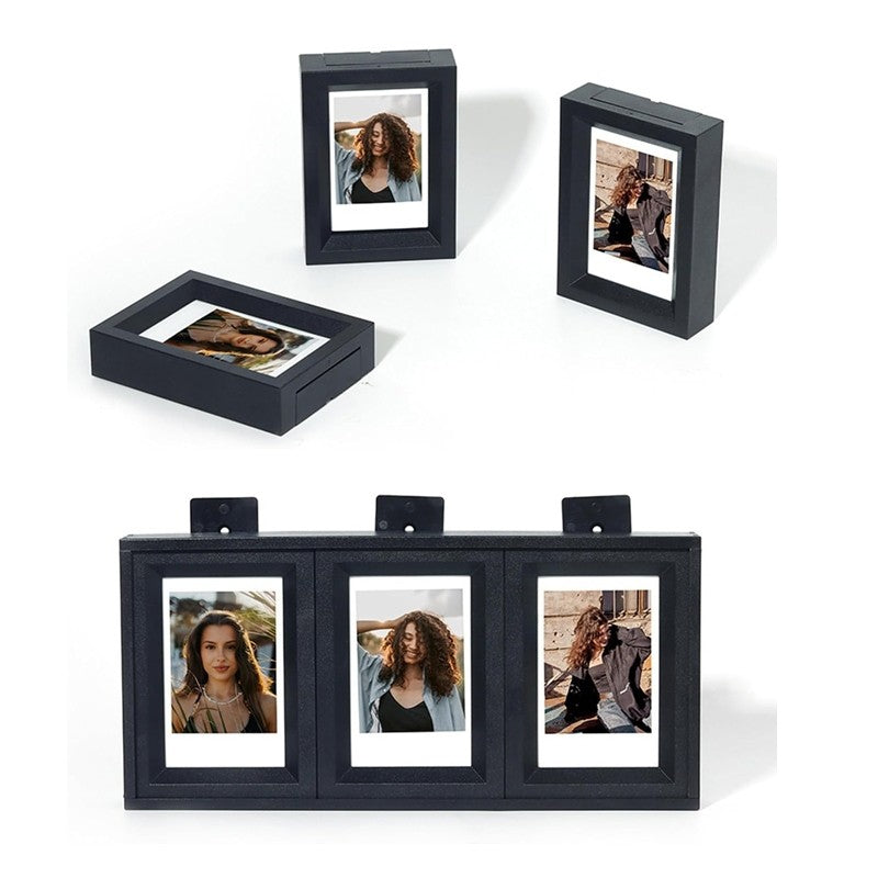 Instax Mini film wall hanging photo frame with storage