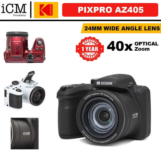 KODAK PIXPRO AZ405 Astro Zoom Bridge Digital Camera 40x Optical Zoom 20.7 MP
