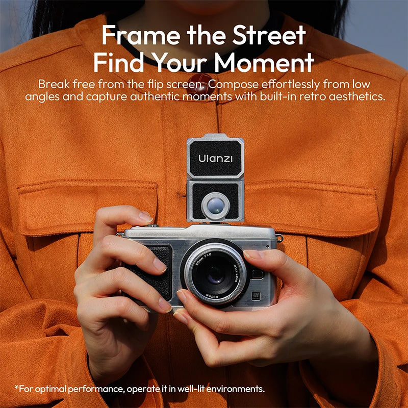 Ulanzi VF01 Waist-Level Viewfinder For Camera Cold Shoe mount