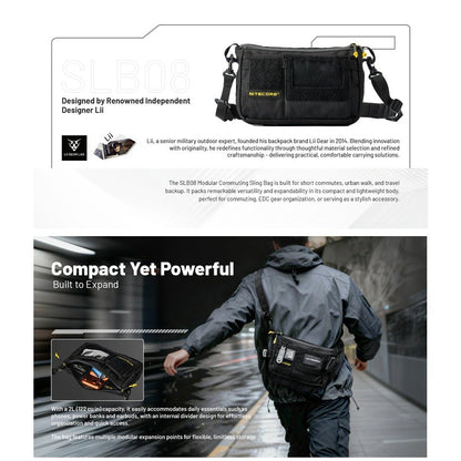 Nitecore SLB08 Modular Sling Bag - 2L Capacity
