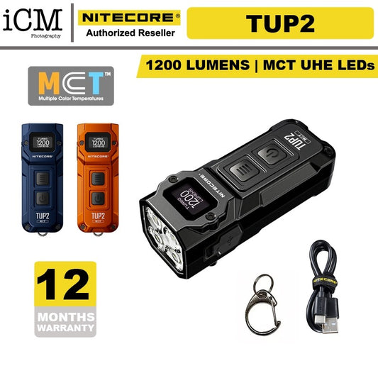 Nitecore TUP2 1200 Lumen USB-C Rechargeable Keychain Flashlight