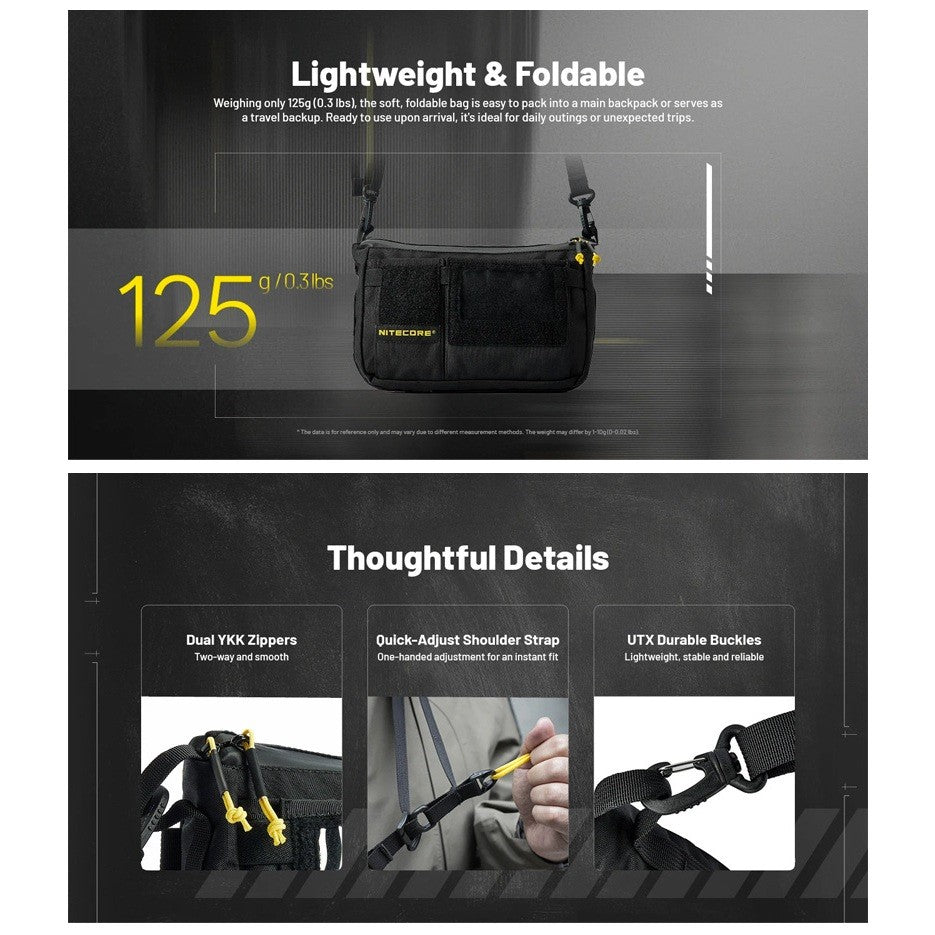 Nitecore SLB08 Modular Sling Bag - 2L Capacity