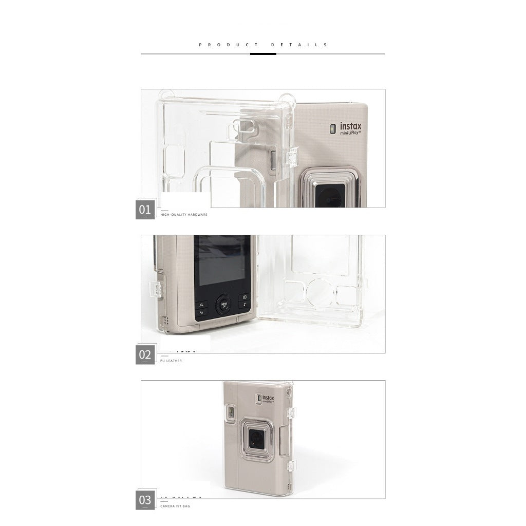 Fujifilm Instax Mini Liplay+ Clear Case Hard PC Protective Case Compatible for Instax Mini Liplay+