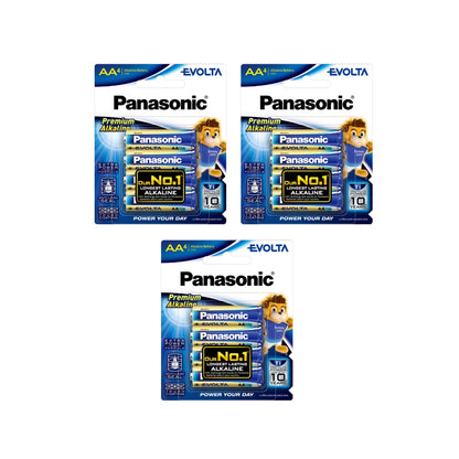 Panasonic Evolta 4pcs AA Premium Alkaline Battery LR6EG/4B