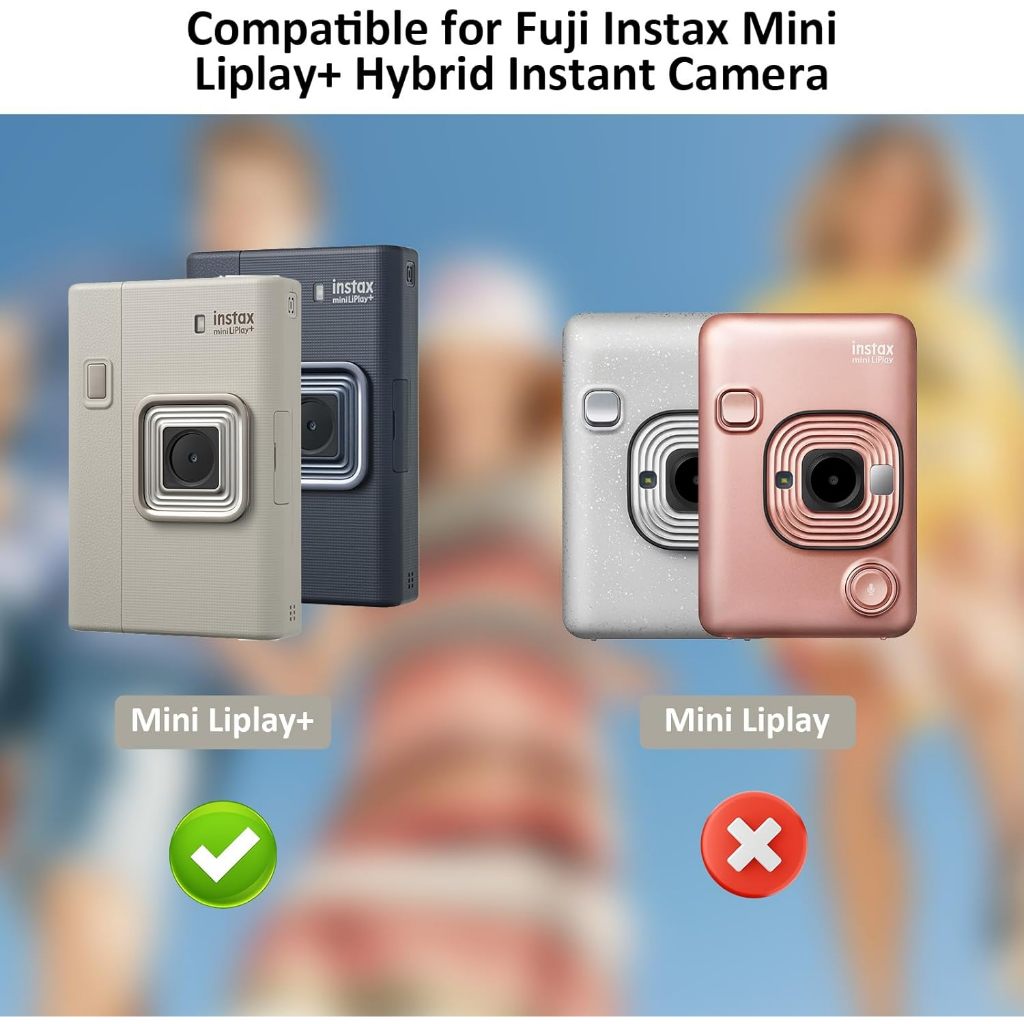 Fujifilm Instax Mini Liplay+ Clear Case Hard PC Protective Case Compatible for Instax Mini Liplay+