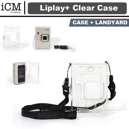 Fujifilm Instax Mini Liplay+ Clear Case Hard PC Protective Case Compatible for Instax Mini Liplay+