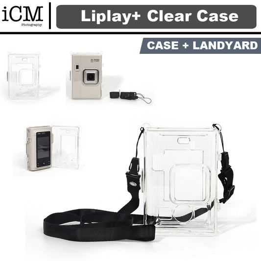 Fujifilm Instax Mini Liplay+ Clear Case Hard PC Protective Case Compatible for Instax Mini Liplay+