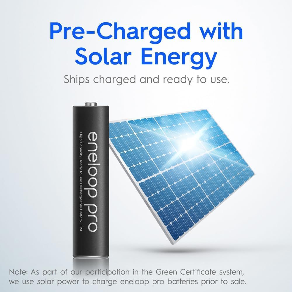 Panasonic eneloop pro AA Ni-MH Rechargeable Batteries