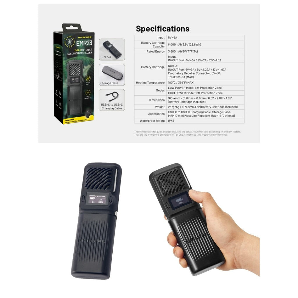 Nitecore EMR23 2-in-1 Electronic Mosquito Repellent Powerbank