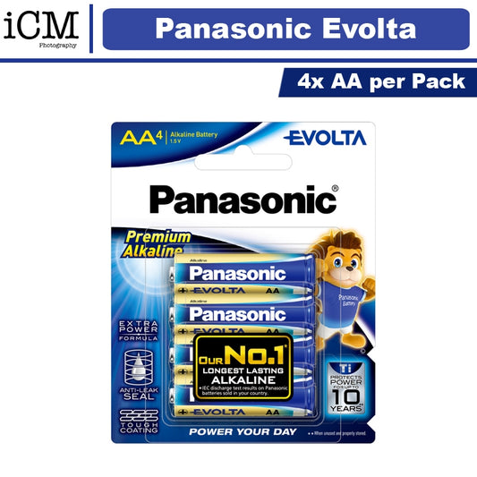 Panasonic Evolta 4pcs AA Premium Alkaline Battery LR6EG/4B