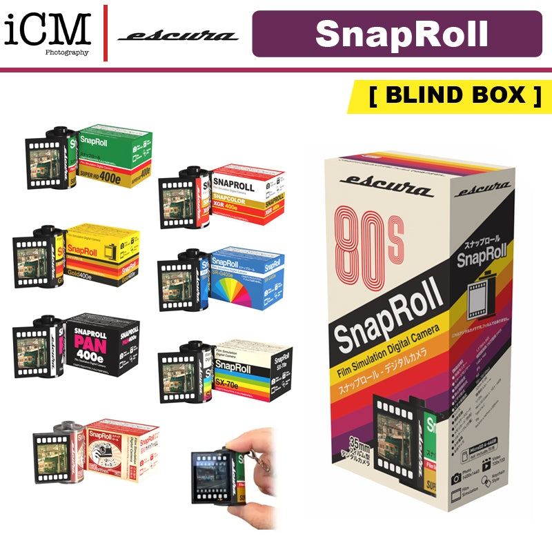 Escura SnapRoll Keychain Digital Camera with Film Simulation [Blind Box]