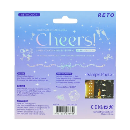 RETOCOLOR Cheers 400 35mm Disposable Film