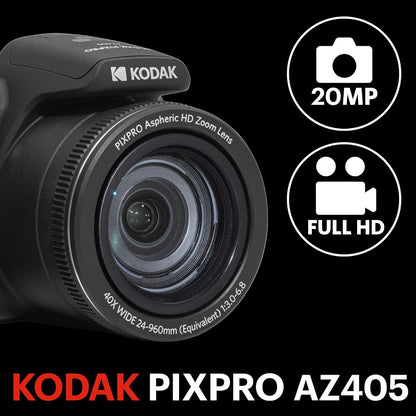 KODAK PIXPRO AZ405 Astro Zoom Bridge Digital Camera 40x Optical Zoom 20.7 MP