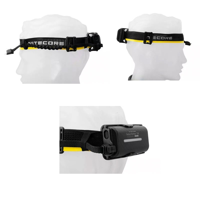 Nitcore Carbon Battery 12K Extended Headlamp Runtime Kit