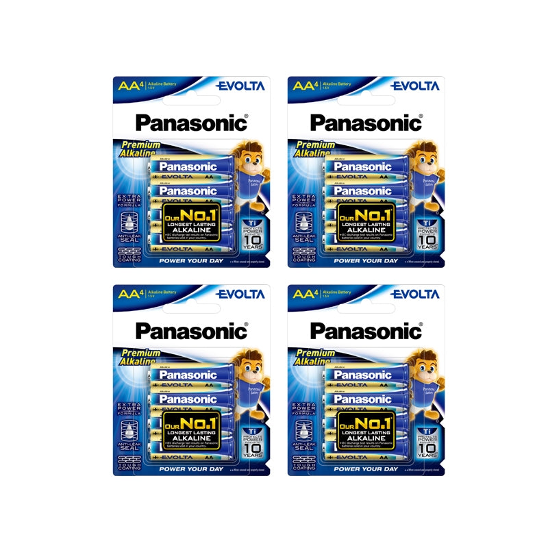 Panasonic Evolta 4pcs AA Premium Alkaline Battery LR6EG/4B