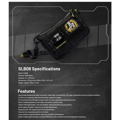 Nitecore SLB08 Modular Sling Bag - 2L Capacity