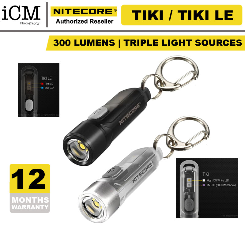 Nitecore TIKI / TIKI LE 300 Lumens USB-C Rechargeable Keychain Flashlight